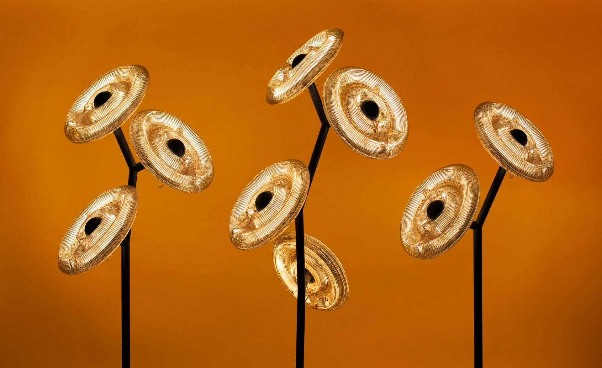 Dirk van der Kooij sunflower lights recycled plastic