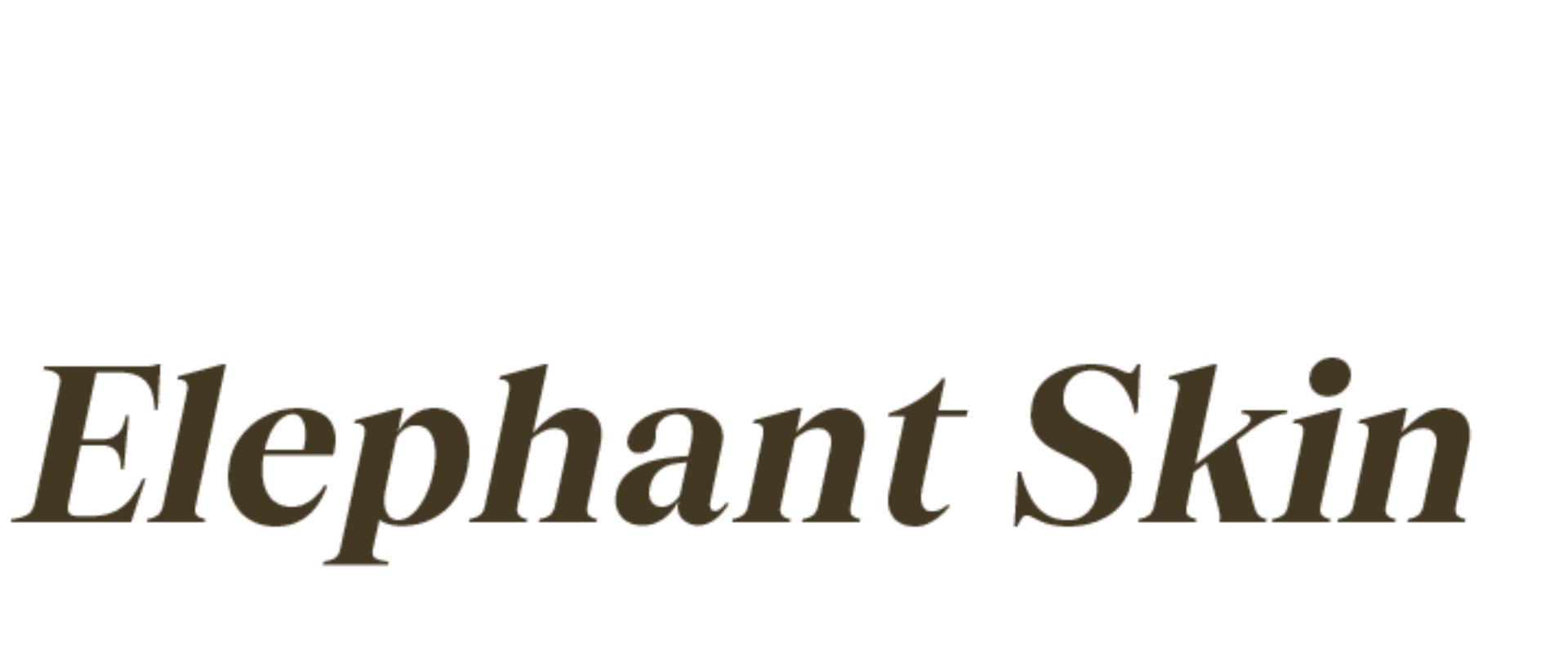 Elephant skin